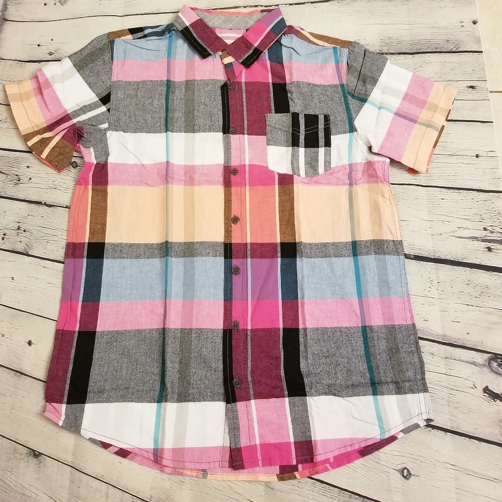 Boys short sleeve button down